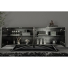 Kummut SOUL naturaalne pruun kivi / must, 175x38xH75 cm