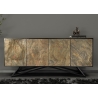 Kummut SOUL naturaalne pruun kivi / must, 175x38xH75 cm