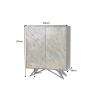 Kapp SOUL naturaalne pruun kivi / pruun, 100x38xH120 cm