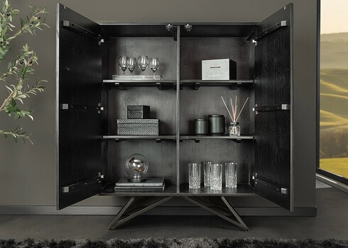 Kapp SOUL naturaalne pruun kivi / pruun, 100x38xH120 cm