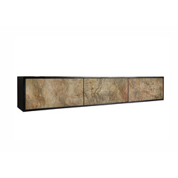 Tv-alus SOUL naturaalne pruun kivi / must, 160x33xH29 cm