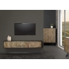 Tv-alus SOUL naturaalne pruun kivi / must, 160x33xH29 cm