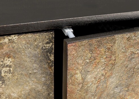 Tv-alus SOUL naturaalne pruun kivi / must, 160x33xH29 cm