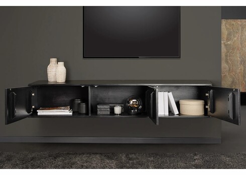 Tv-alus SOUL naturaalne pruun kivi / must, 160x33xH29 cm