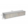 Tv-alus SOUL naturaalne pruun kivi / must, 160x33xH29 cm