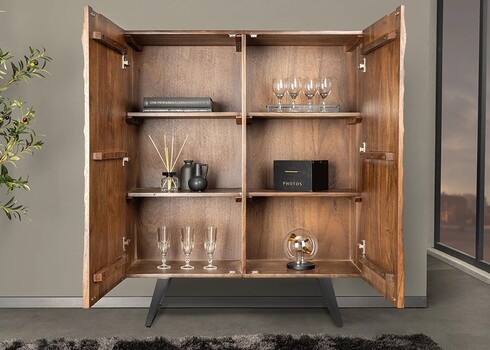 Kapp HURRICANE pruun, 100x38xH120 cm