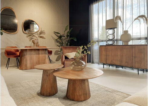 Diivanilaud SALVATOR pruun, 80x80xH38 cm