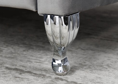 Voodi EXTRAVAGANCIA hõbehall, 180x200 cm