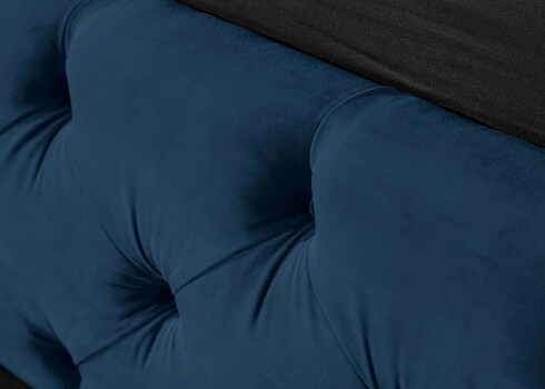 Voodi CHESTERFIELD sinine, 180x200 cm