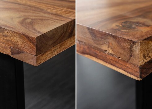 Söögilaud CRAFT sheesham / must, 200x90xH77 cm