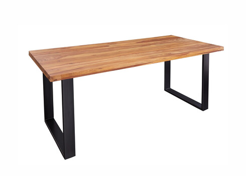 Söögilaud CRAFT sheesham / must, 200x90xH77 cm