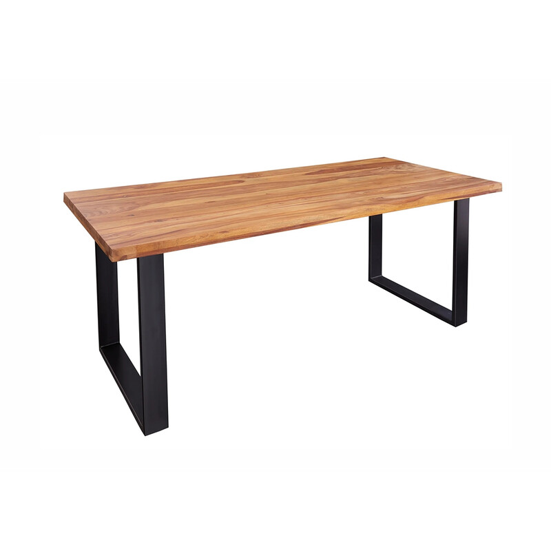 Söögilaud CRAFT sheesham / must, 200x90xH77 cm