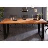 Söögilaud CRAFT sheesham / must, 200x90xH77 cm