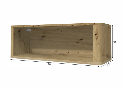 Seinariiul LILLY tamm, 90x32xH31 cm