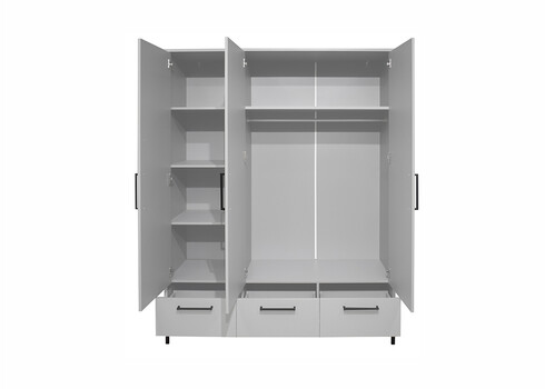 Riidekapp OLAF kriidihall, 148x51xH195 cm