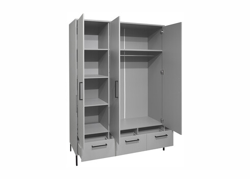 Riidekapp OLAF kriidihall, 148x51xH195 cm