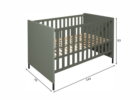 Beebivoodi OLE roheline, 76x144xH93 cm