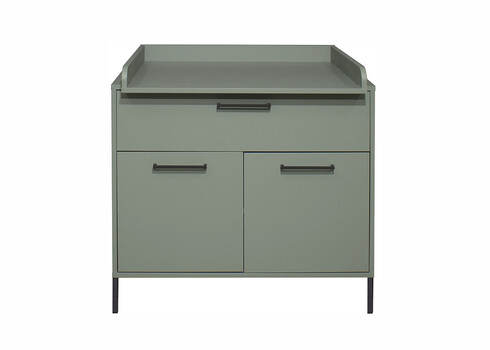 Kummut mähkimisalusega OLE roheline, 101x45-77xH91-99 cm