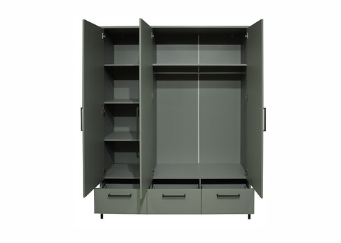 Riidekapp OLE roheline, 148x51xH195 cm