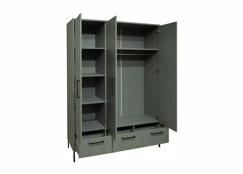 Riidekapp OLE roheline, 148x51xH195 cm