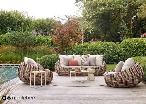 Tugitool Apple Bee COCOON kubu / beež, 130x130xH76 cm