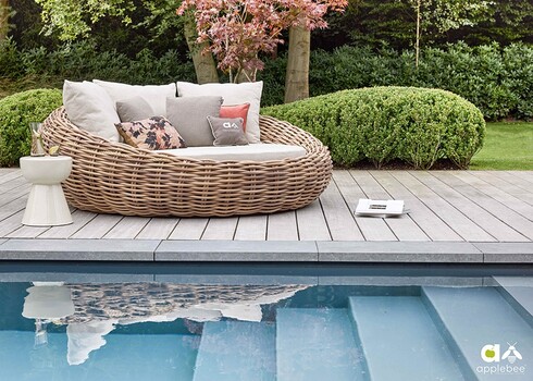 Aiadiivan Apple Bee COCOON kubu / beež, 220x220xH76 cm