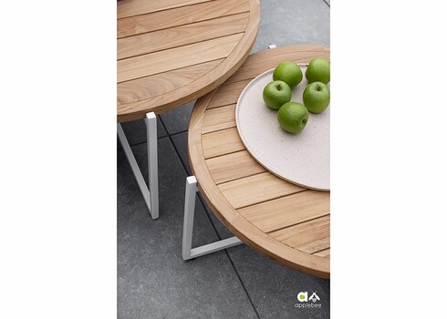 Diivanilaud Apple Bee CONDOR valge / tiik, D94xH44 cm