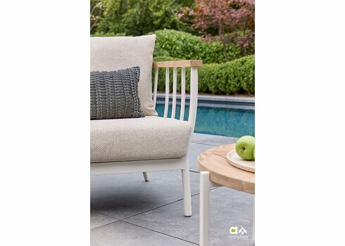 Tugitool Apple Bee CONDOR valge / beež, 78x81xH64 cm