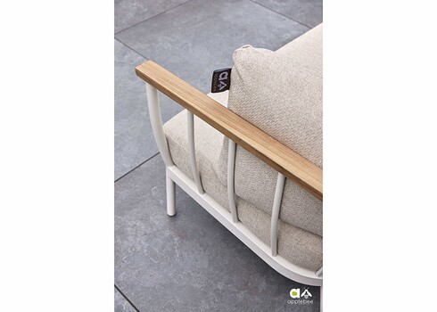 Tugitool Apple Bee CONDOR valge / beež, 78x81xH64 cm