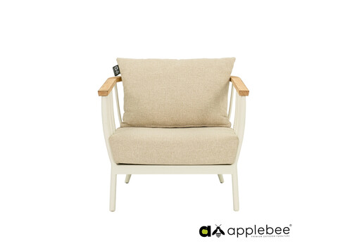Tugitool Apple Bee CONDOR valge / beež, 78x81xH64 cm