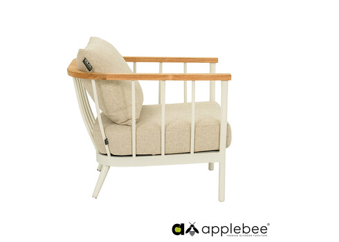 Tugitool Apple Bee CONDOR valge / beež, 78x81xH64 cm