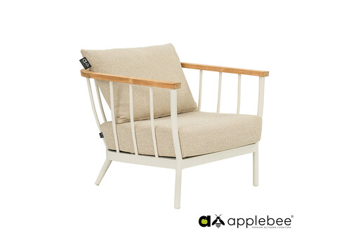 Tugitool Apple Bee CONDOR valge / beež, 78x81xH64 cm