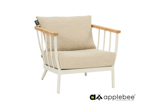 Tugitool Apple Bee CONDOR valge / beež, 78x81xH64 cm