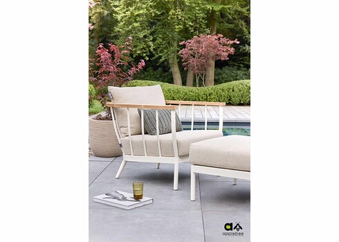 Tugitool Apple Bee CONDOR valge / beež, 78x81xH64 cm