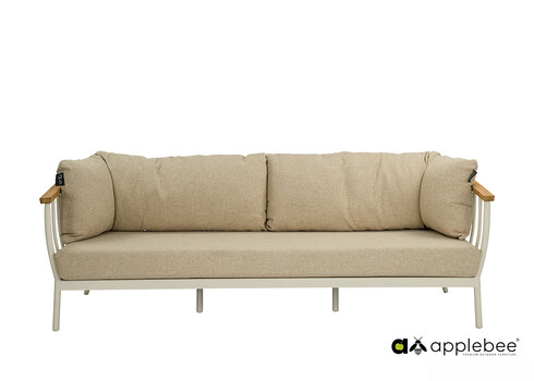 Diivan Apple Bee CONDOR valge / beež, 217x68xH66 cm