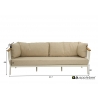 Diivan Apple Bee CONDOR valge / beež, 217x68xH66 cm