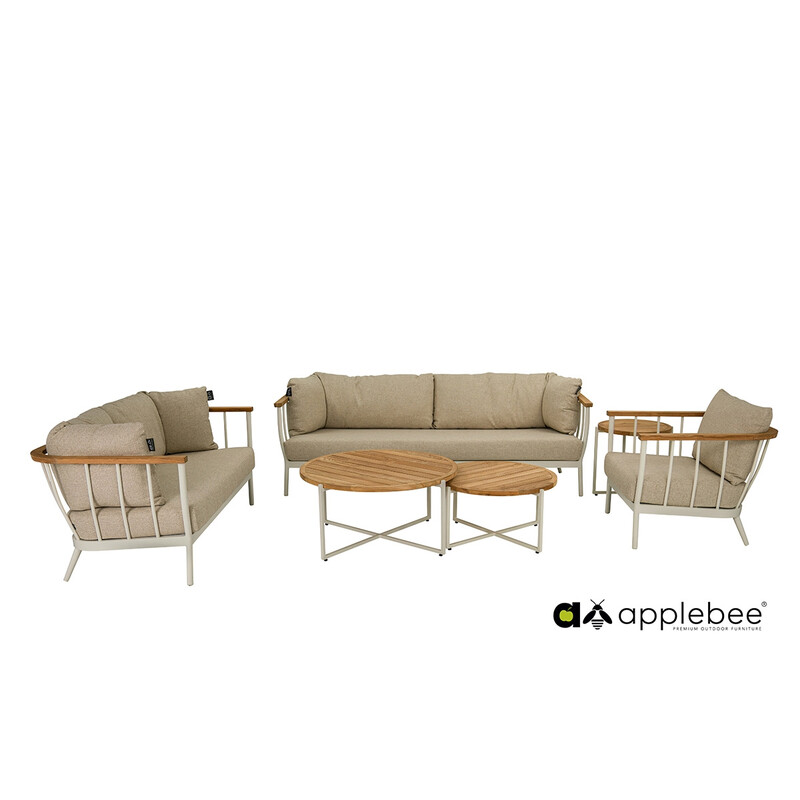 Aiamööbli komplekt Apple Bee CONDOR valge / beež