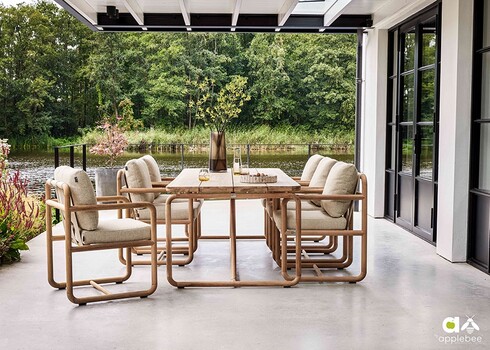 Söögitool Apple Bee DOLCE pruun / beež, 60x50xH82 cm