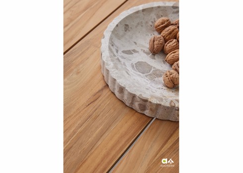 Aiamööbli komplekt Apple Bee DOLCE pruun / beež, söögilaud + 6 tooli