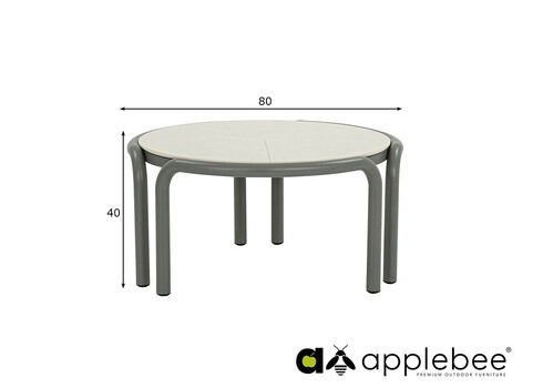 Aialaud Apple Bee LUGANO hall, 80x80xH40 cm