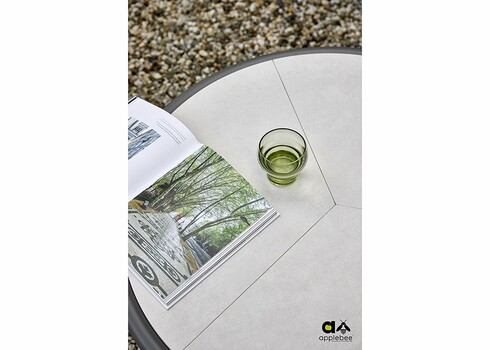 Aiamööbli komplekt Apple Bee LUGANO hall, 2 tugitooli + laud