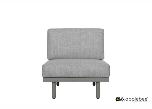 Diivan Apple Bee MAUI hall, 75x80xH68 cm, keskmine