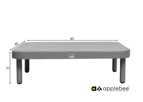 Diivanilaud Apple Bee MAUI beež / hall, 85x40xH31 cm