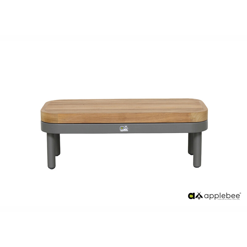 Diivanilaud Apple Bee MAUI pruun / hall, 85x40xH31 cm