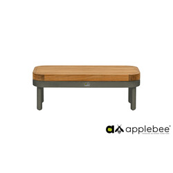 Diivanilaud Apple Bee MAUI pruun / hall, 85x85xH29 cm