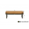 Diivanilaud Apple Bee MAUI pruun / hall, 85x85xH29 cm