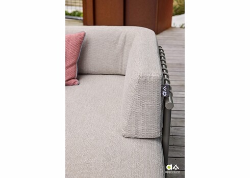 Aiamööbli komplekt Apple Bee MAUI pruun / hall, 2 diivanit + aialaud