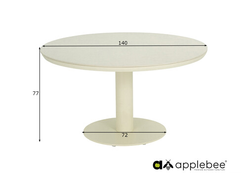 Aialaud Apple Bee MELVILLE helebeež, D140xH77 cm