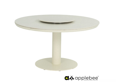 Aialaud serveerimisalusega Apple Bee MELVILLE helebeež, D140xH77 cm