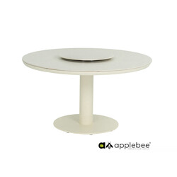 Aialaud serveerimisalusega Apple Bee MELVILLE helebeež, D140xH77 cm